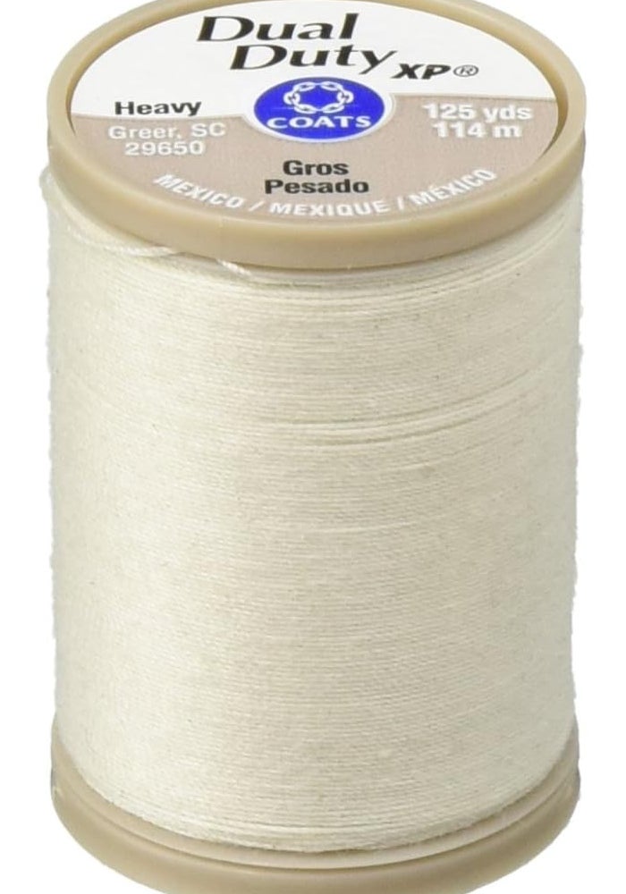 COATS CLARK Coats & Clark Dual Duty XP Heavy Weight Thread - 125 Yards Natural - Image 1
